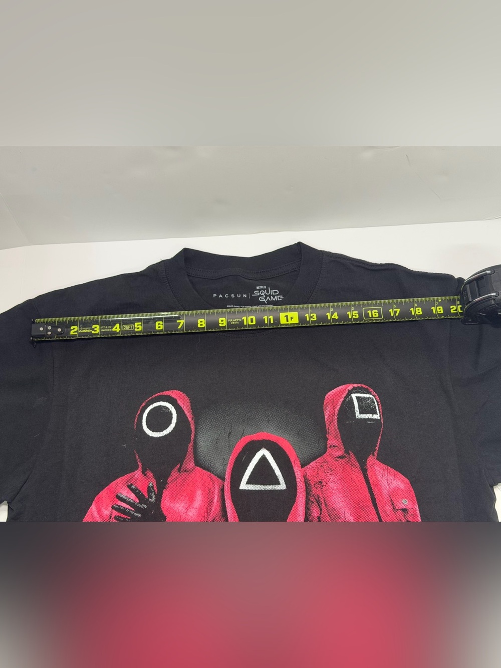 PacSun Black Men's Squid Games Short Sleeve T-Shirt Size Medium - Picture 7 of 13